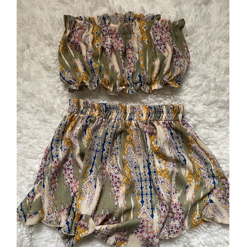Crop Tube Set - Olive